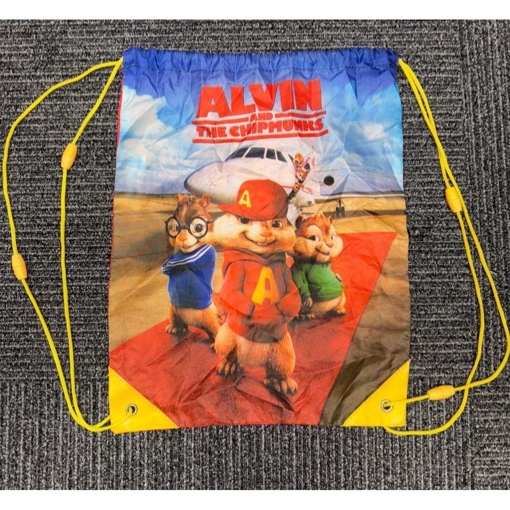 ALVIN AND THE CHIPMUNKS Drawstring bag 2011 20th Century Fox Promo 17"x13"